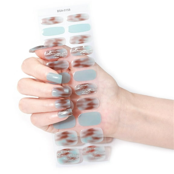 Christmas Style Gel Nail Wraps Self Adhesive Nail Stickers for Home Manicure
