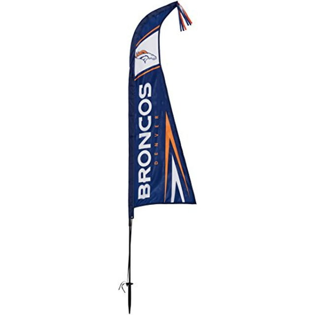 NFL Denver Broncos Unisex NFL Feather Flag, Multi, 44-Inch