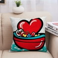 thumbnail image 4 of Xihbxyly Funda de Almohada de San Valentín, Decorativa con Forma de Corazón, Tela Suave y Duradera, Ideal para El Sofá Del Salón, Decoración Navideña Versátil, Fácil de Cuidar, Ideal para Regalar, Ta, 4 of 5