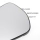 thumbnail image 4 of Reemplazo de vidrio de espejo retrovisor convexo del lado del conductor izquierdo calefaccionado para Ford Fiesta 2017-2023, 4 of 6