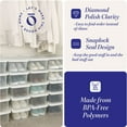 thumbnail image 3 of Homz 6 Qt Multipurpose Plastic Storage Containers with Lids (2 Pack), 3 of 12