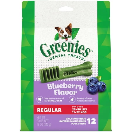 UPC: 0642863104817 | Greenies Blueberry Flavor Dental Treats for Dogs  12 oz Pouch