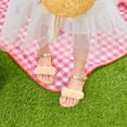thumbnail image 4 of Toddler Girl Gold Sandals Size 10 - Little Girl Easter Summer Dress Shoes Lightweight Open Toe Beach Holiday, 4 of 5