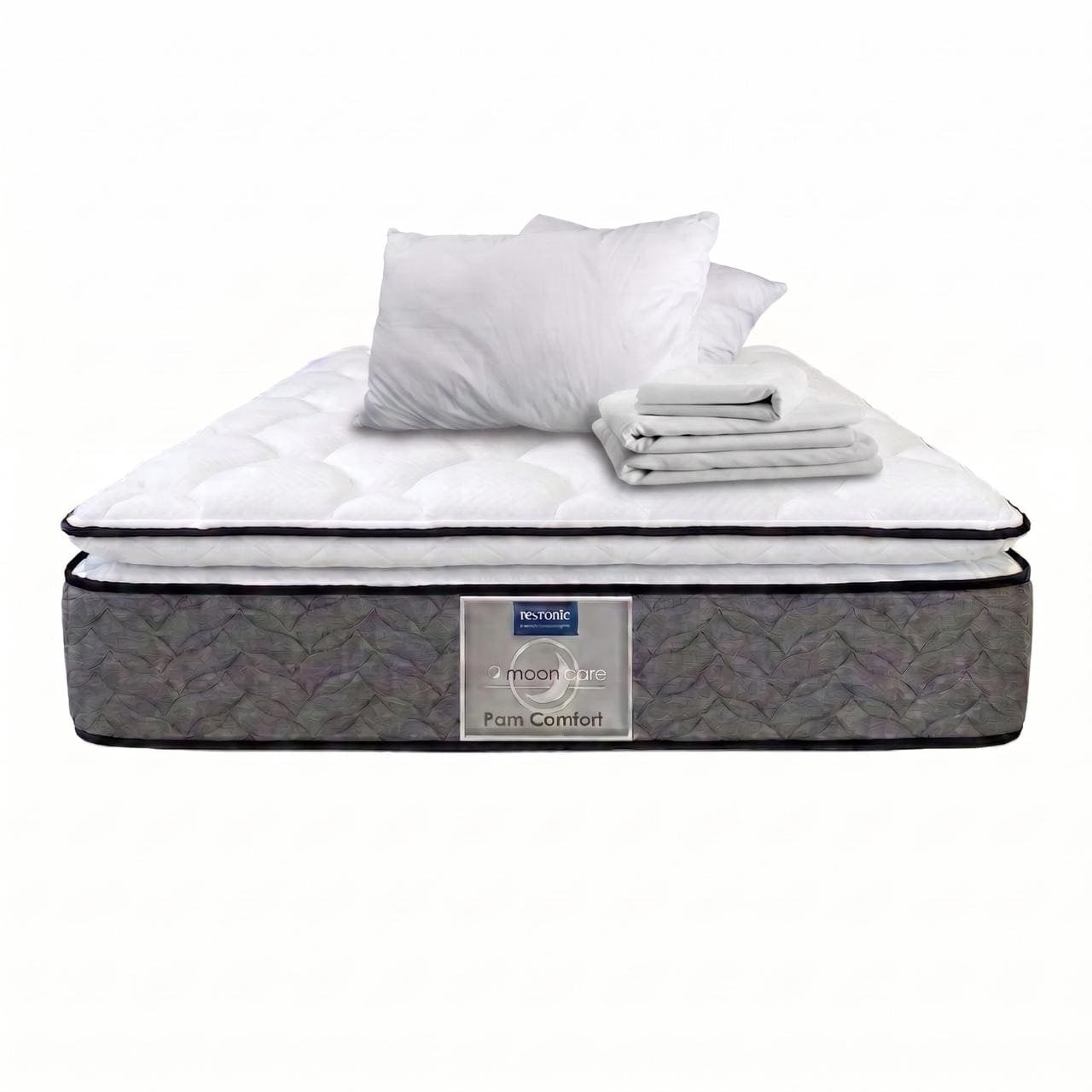 Colchón Matrimonial Restonic Pam Ultra Confort Ortopédico + 2 Almohadas + Sabanas Frias