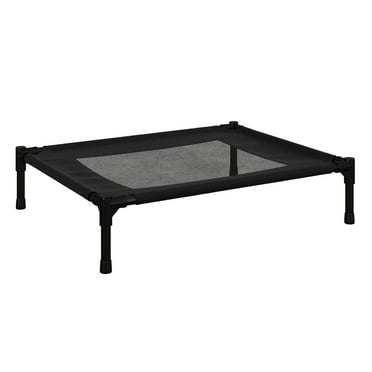 PETMAKER 30x24-Inch Elevated Dog Bed - Indoor/Outdoor Cot for Pets (Black)