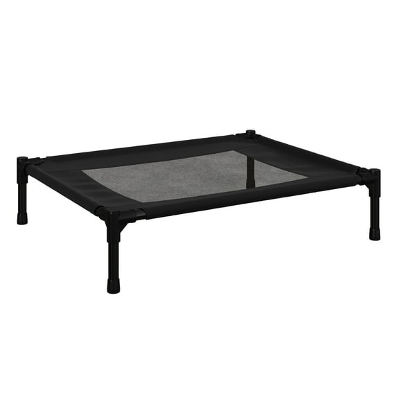 PETMAKER 30x24-Inch Elevated Dog Bed - Indoor/Outdoor Cot for Pets (Black)