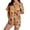 Earthy Yellow #24, variant on KDDYLITQ Halloween Pajamas Women Lightweight Shorts Matching Short Sleeve Button Down Tops Ghost Pumpkin Trendy Oversized Trendy Sleepwear Orange 2XL