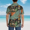 thumbnail image 6 of Fotbe Rich Fish Hawaiian Shirt For Men Unisex Summer Beach Casual Short Sleeve Cotton Linen Button Down Shirts-3x-Large, 6 of 9