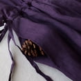 thumbnail image 6 of Elainilye Fashion Women's Dresses Summer Vintage Lace-up Dress Long Sleeve Cotton Linen Dress Embroidery Large Train Skirt,Purple, 6 of 8