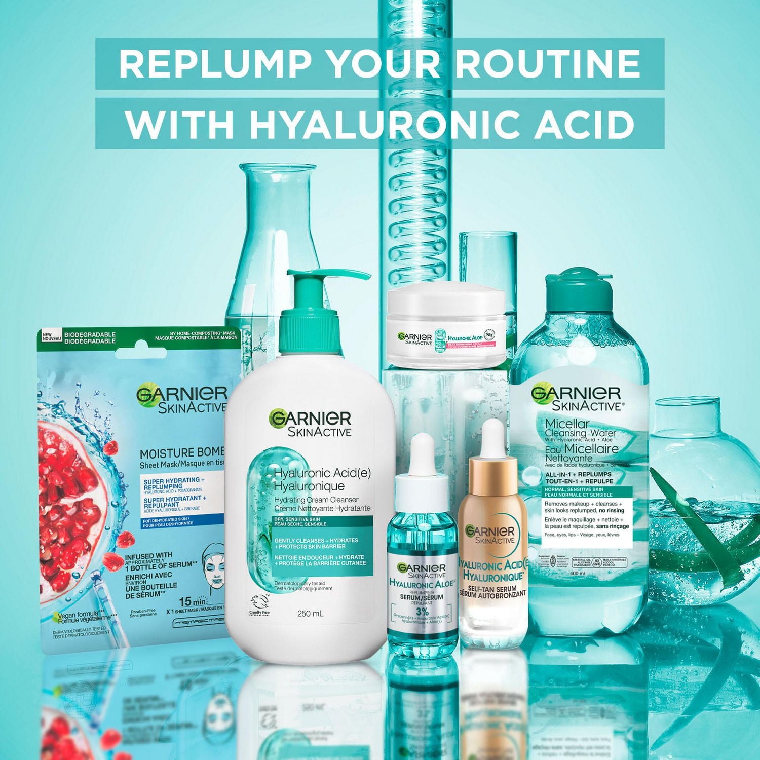 Crème Nettoyante Hydratante, Acide Hyaluronique, 250 ml