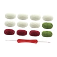thumbnail image 2 of Kit de ganchillo para manta de flores, regalo hecho a mano, accesorios elegantes, inicio de ganchillo Rosa blanca y roja, 2 of 9