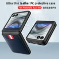 thumbnail image 5 of Card Slot Phone Leather Case for Motorola Razr 60 50 Ultra  Shell And Film Integrated Protective Cover, 5 of 9