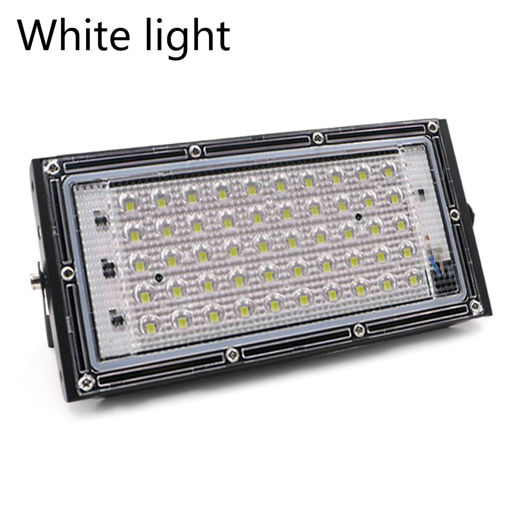 ✪ LED Floodlight Outdoor Spotlight 50W Wall Washer Lamp Reflector IP65 Waterproof Lighting Garden RGB Flood Light AC 110V