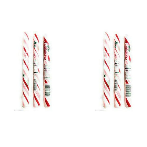 Jumbo Cane Sticks Peppermint Poles 3 Pack (6 Pack)