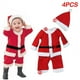 thumbnail image 3 of Conjunto de vestido rojo de Navidad para niños, traje de Papá Noel, ropa de fiesta, Año Nuevo, 3 of 5