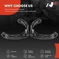 thumbnail image 5 of A-Premium 2 x Front Upper Control Arm with Ball Joint & Bushing, Compatible with Dodge Ram 1500 2006 2007 2008, Replace # K620174, K620175, 5 of 8