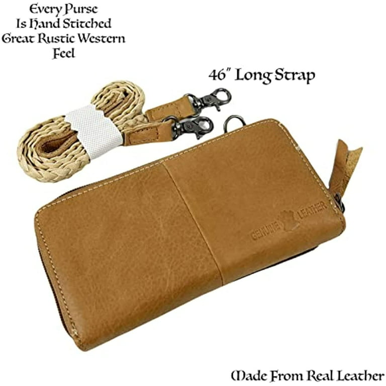Rustic Ranch Hand Tooled Detail Fringe Messenger Bag