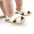 thumbnail image 5 of Infant Baby Girls Boys Sandals Summer Toddler Slipper Soft Sole PU Leather Newborn First Walker Crib Shoes, 5 of 10