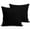 Black, variant on Throw Pillow Covers 18x18 Inch Set of 2 White Decorative Pillows Cushion Case Soft Square Pillowcases Pure Solid Color Throw Pillows for Couch Sofa Bed Chair Home Decor