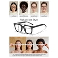 thumbnail image 5 of Gafas Blue Light Icesor Oversized Square para mujer/hombre, 5 of 5