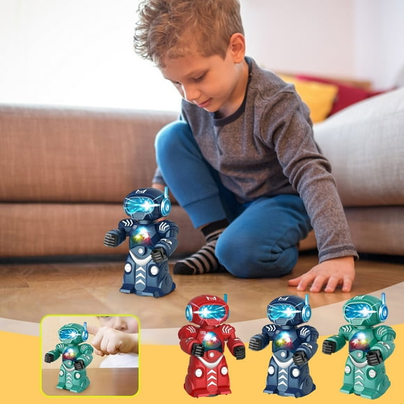Dianli Children's Electric Universal Robot Cool Music Mechanical Walking Robot Toy kids games