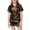 C547 Black, variant on CONZONE Halloween Pajamas for Girls Pumpkin Pjs Set Hallowmas Jammies Short Sleeve Button Down Shirts Shorts 2 Piece Sleepwear Loungewear for Kids