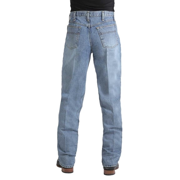 Cinch Men`s Black Label Relaxed Medium Stonewash Jean