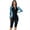 Blue tie-dye, variant on IWEMEK Women One Piece Long Sleeve Modest Swimsuit Zip Up Bathing Suit Wetsuit Color Block UPF 50+ Surfing Swimwear Size M