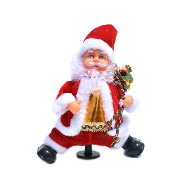 Bewildely Juguete Musical de Papá Noel para Navidad Kits de decoración para fiestas con bolsa Bewildely HA069030-01B