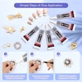 thumbnail image 3 of CCOCC 2026 New 6Pcs Jewelry Glue - 15Ml/0.5Fl Oz Clear Diy Craft Glue for Rhinestones,Waterproof Strong Bond Adhesive for Phone Repair,Nail Art,Shoes,Fabric,Metal,Glass, 3 of 6