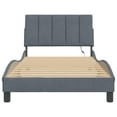 thumbnail image 3 of vidaXL Bed Frame with LED Lights Platform Bed Base Bedroom Furniture Velvet, 3 of 27
