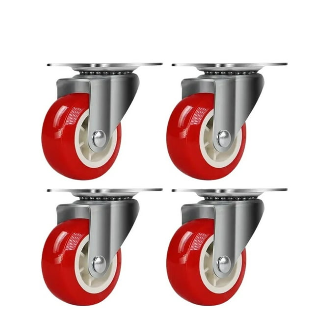 Heavy-duty Casters, Rotating Wheels, 360 Degree Silent Rotating Wheels, Used For Furniture, Handcarts, Display Racks ,Easy to Use