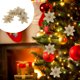 thumbnail image 4 of 5 unids Simuld Hollow Out Flower Decor Christmas Glitter Flower Adorn Party Prop, 4 of 6