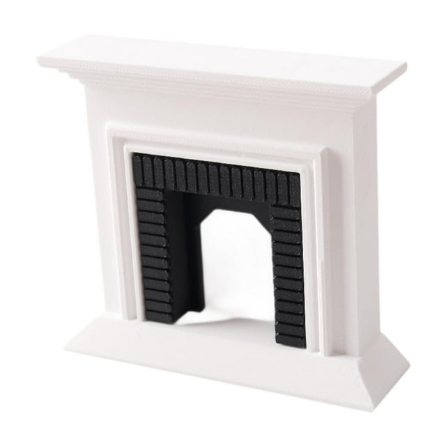 MERIGLARE Modèle Miniature de Cheminée de Maison de Poupée 1/12 Accessoire de Mobilier pour Décoration de Scène Blanc
