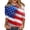 C-Red45, variant on DHFJKG 3/4 Sleeve Shirts For Women Independence Day Round Neck Graphic Tee 4Th Of July 250 Years Anniversary USA T Shirt