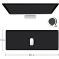 thumbnail image 2 of Superior MicroWeave Gaming Mouse Pad Large Extended Desk Mousepad with Stitched Edges, NonSlip Base, WaterResistant Keyboard Pad for Gamers, Office & Home, 31.5 x 11.8 in, Black, 2 of 6