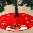 thumbnail image 4 of Falda para árbol de Navidad de 90 cm, cubierta decorativa para árbol de Navidad, cubierta para árbol de Navidad, falda roja para árbol de Navidad, falda para árbol de Navidad, 4 of 4