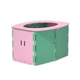 thumbnail image 1 of Orinal de viaje para niños pequeños, inodoro portátil y plegable, se coloca en el asiento, inodoro de emergencia para coche, camping, exterior, interior, se puede guardar en una mochila, 1 of 1