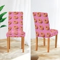 thumbnail image 3 of Yayeee 2 Pack Dining Chair Covers Stretch Parson Chairs Slipcovers Seat Protector, Pink Doughnuts, 3 of 6