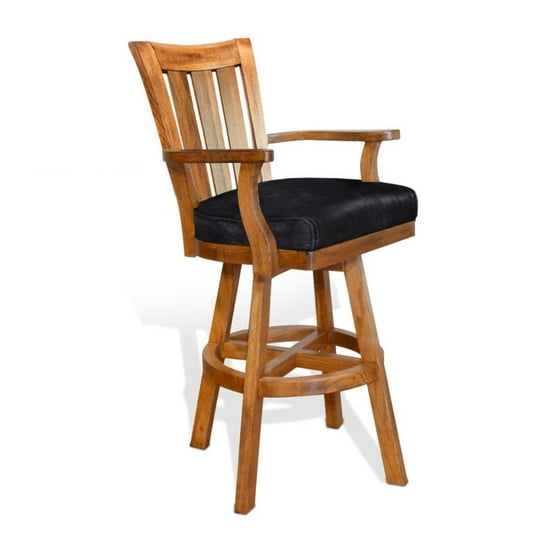 Sunny Designs Sedona 30 Slat Back Swivel Bar Stool In Rustic Oak Sunny Designs Sedona 30 Slat Back Swivel Bar Stool In Rustic Oak Com