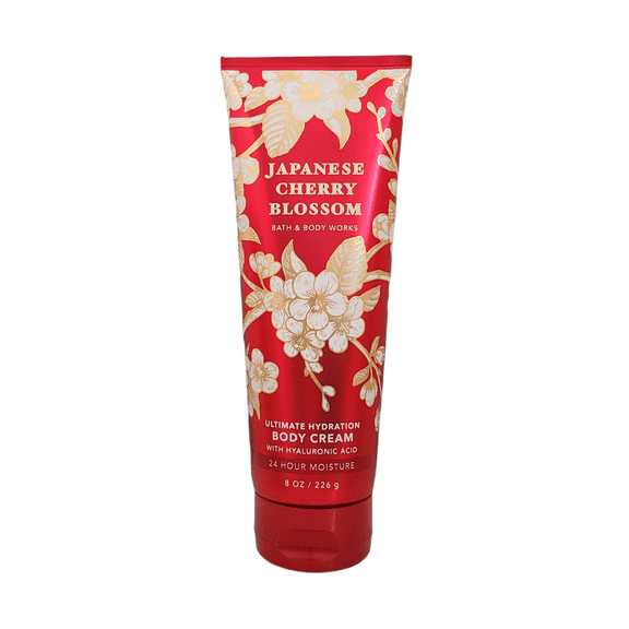 Bath and Body Works Japanese Cherry Blossom Body Cream With Hyaluronic Acid 8 oz