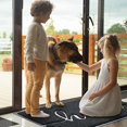 Door Mat (32"x20",Black), Welcome Mat Low Profile Front Doormat Indoor ...
