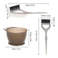 thumbnail image 1 of 3 uds tinte para el cabello cepillo para colorear peine Color tazón para mezclar peluquería Kit de estilismo LingWen 8390614667662, 1 of 1