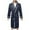 H-Dark Blue420, variant on XIAONU Men's Breathable Bath Robe Quick-Dry Patterned-Collar Bath Robes Daily Wear Night Robes