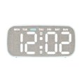 thumbnail image 1 of Reloj despertador digital LED, reloj de escritorio fácil de usar, con visualización de fecha y semana, decoración del hogar con Gris, 1 of 9
