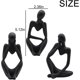 thumbnail image 2 of SZTXJ 3pcs Abstract Sculpture Resin Mini Thinker Sculpture Ornament Set Handmade Abstract Thinker Sculpture Modern Art Figures, 2 of 5