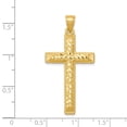 thumbnail image 4 of 14K Yellow Gold Charm Pendant Themed Open Back Diamond-Cut 40.1 mm 19.7, 4 of 4