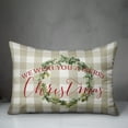 thumbnail image 3 of Creative Products We Wish you a Merry Christmas 14x20 Spun Poly Pillow, 3 of 3