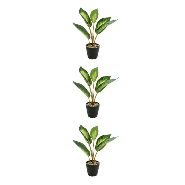 Planta en maceta de tortuga realista Wosthever hojas artificiales para sala de estar dormitorio sin riego