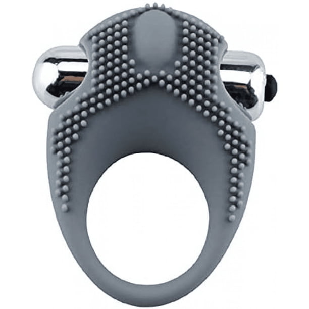 Juguete sexual Anillo de pene de silicona Manga de vibración Anillo de bloqueo de vibración del pene Anillo de bloqueo de esperma masculino